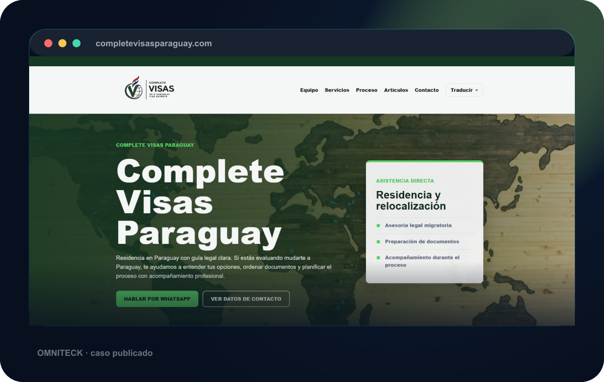 Vista previa de Complete Visas Paraguay